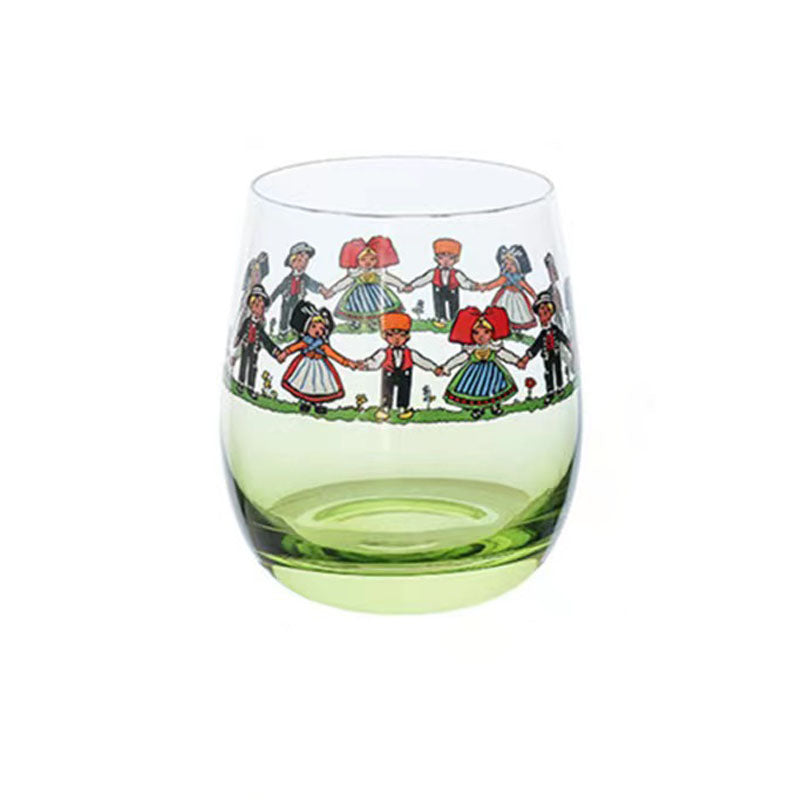 Alsace Style Little People Cup Red Wine Wine Glass High Appearance Ins Nordic Style Cute Creative Doll Cup