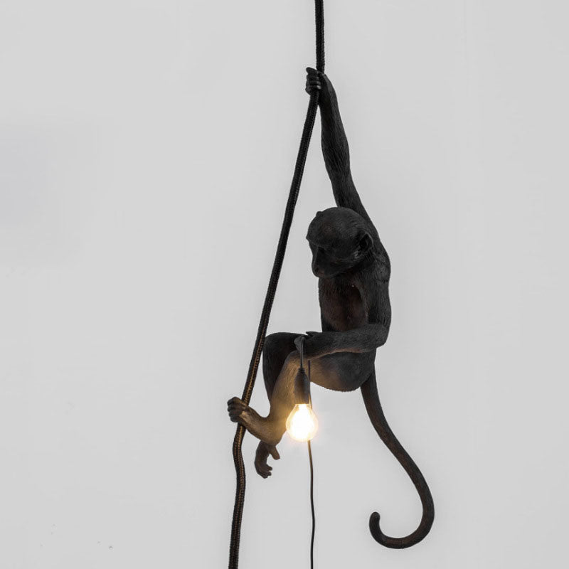Creative Industrial Wind Animal Monkey Lamp Living Room Dining Room Bedroom Chandelier Table Lamp Wall Lamp