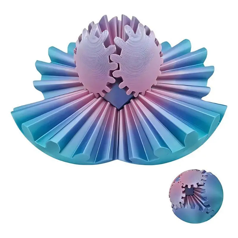 BowLift | 3D-printed gear ball cube for stress and anxiety relief