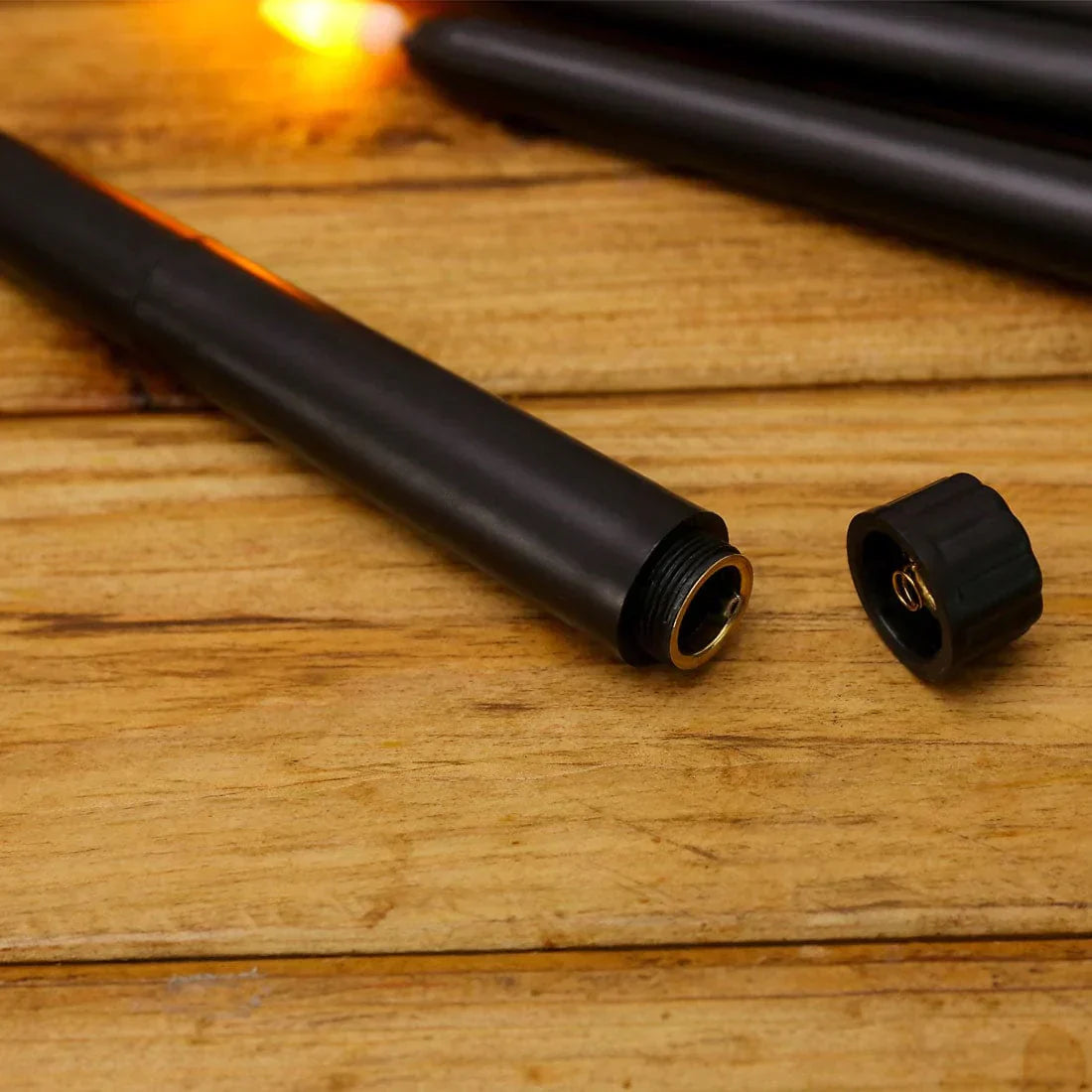 BowLift | 3 pieces black LED candles with flickering flame