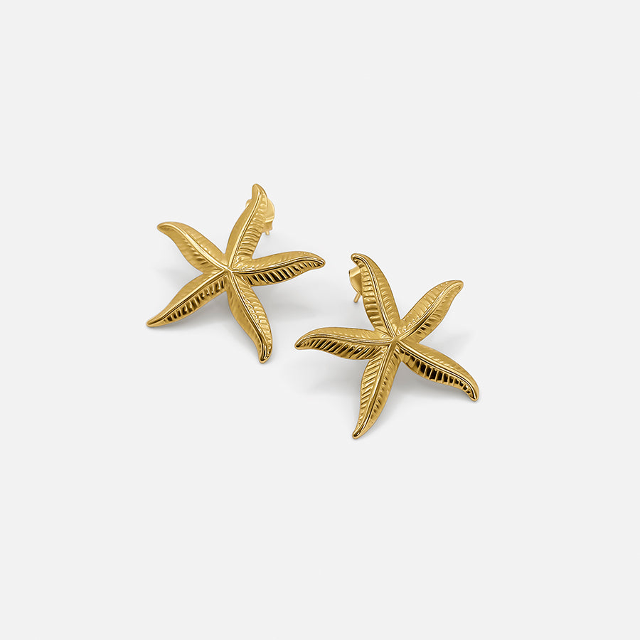 BowLift | Golden Starfish Earrings – A maritime touch for your style