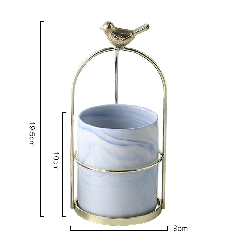 BowLift | Flower plant pots with bird design for stylish decoration