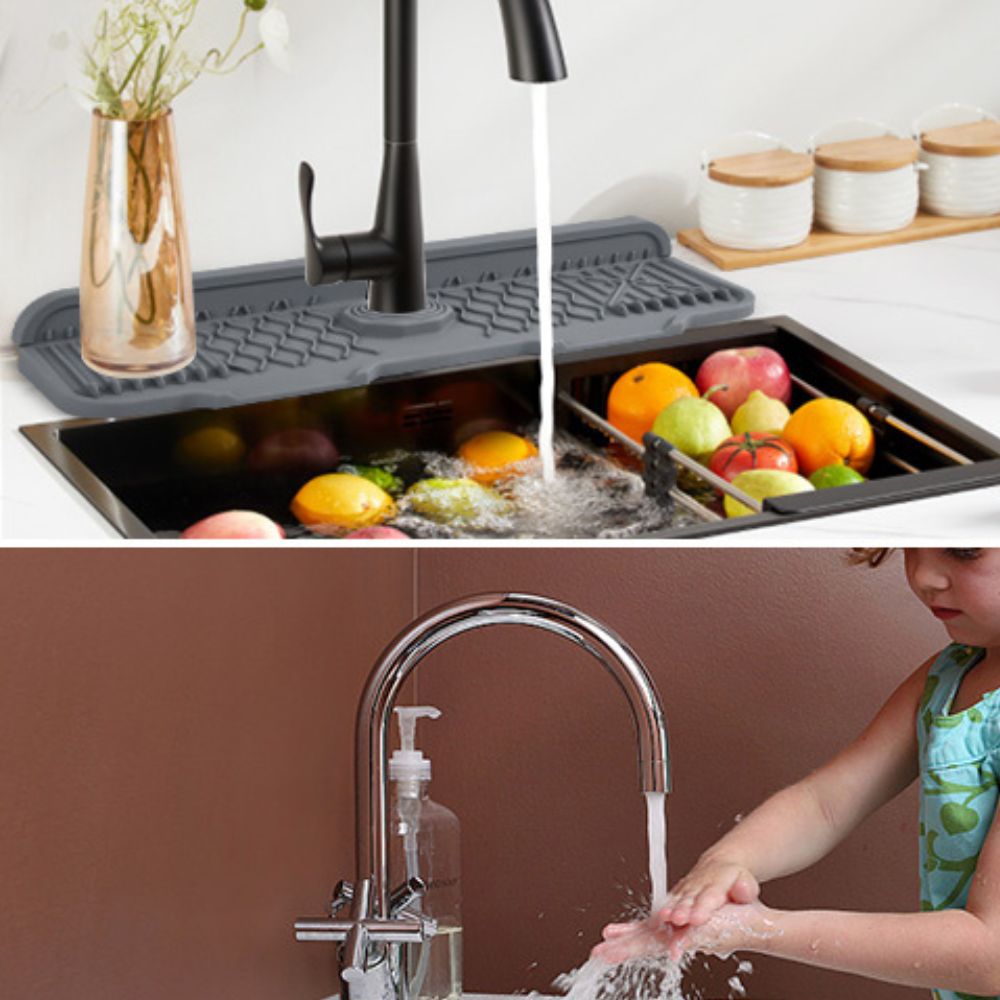 BowLift | Aqua Slope Rubber Faucet Sink Mat