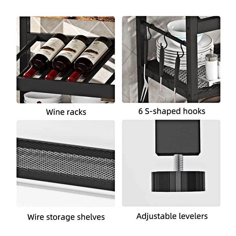 BowLift | Kitchen Wine Bread Racks, Microwave Racks, Kitchen Shelves With Side Hooks, Kitchen Shelves With Storage Space, Wine Racks, Witchen Utility Storage Shelves