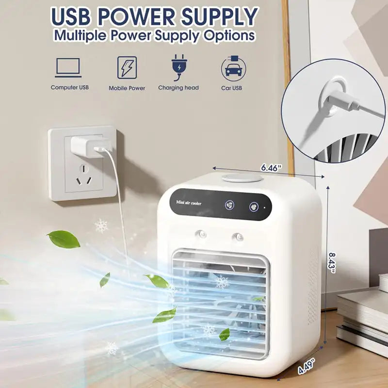 BowLift | Compact Portable Air Conditioner Fan with USB Charging