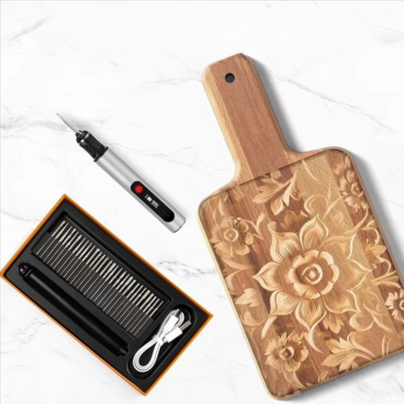 BowLift | DIY Engraving Pen for Artists, Rechargeable Precision Tool for 50+ Surfaces with 30 Bits and Mastery Guide