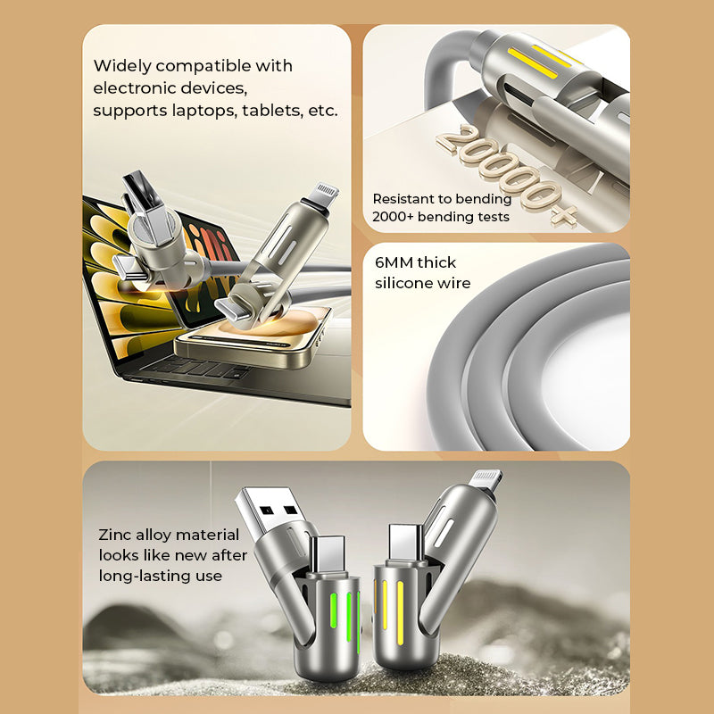 BowLift | 240W 4-in-1 USB C Cable