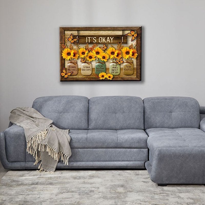 BowLift | Butterfly Sunflowers Wall Art