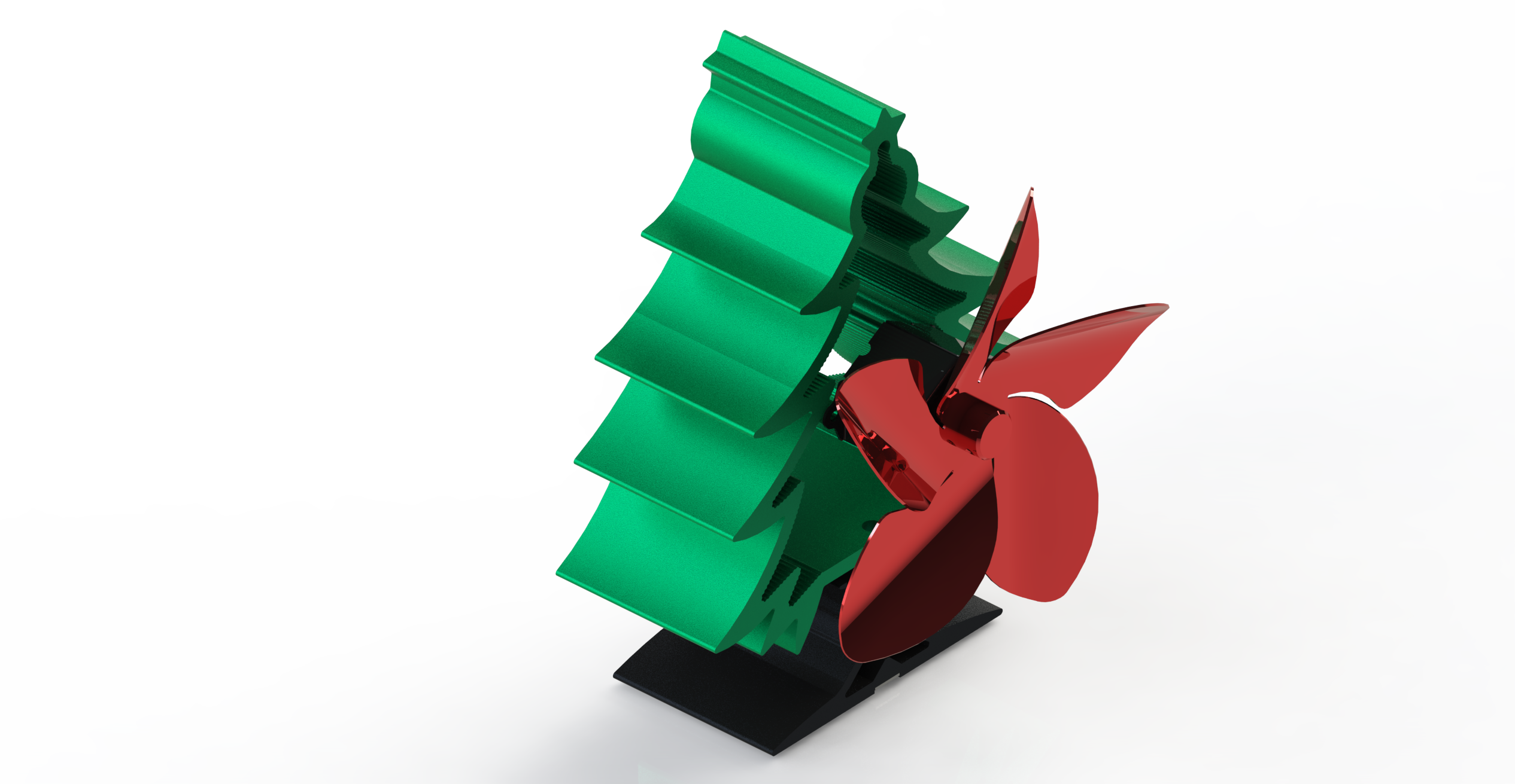 5 Blade Heat Powered Thermo Dynamic Stove Fan