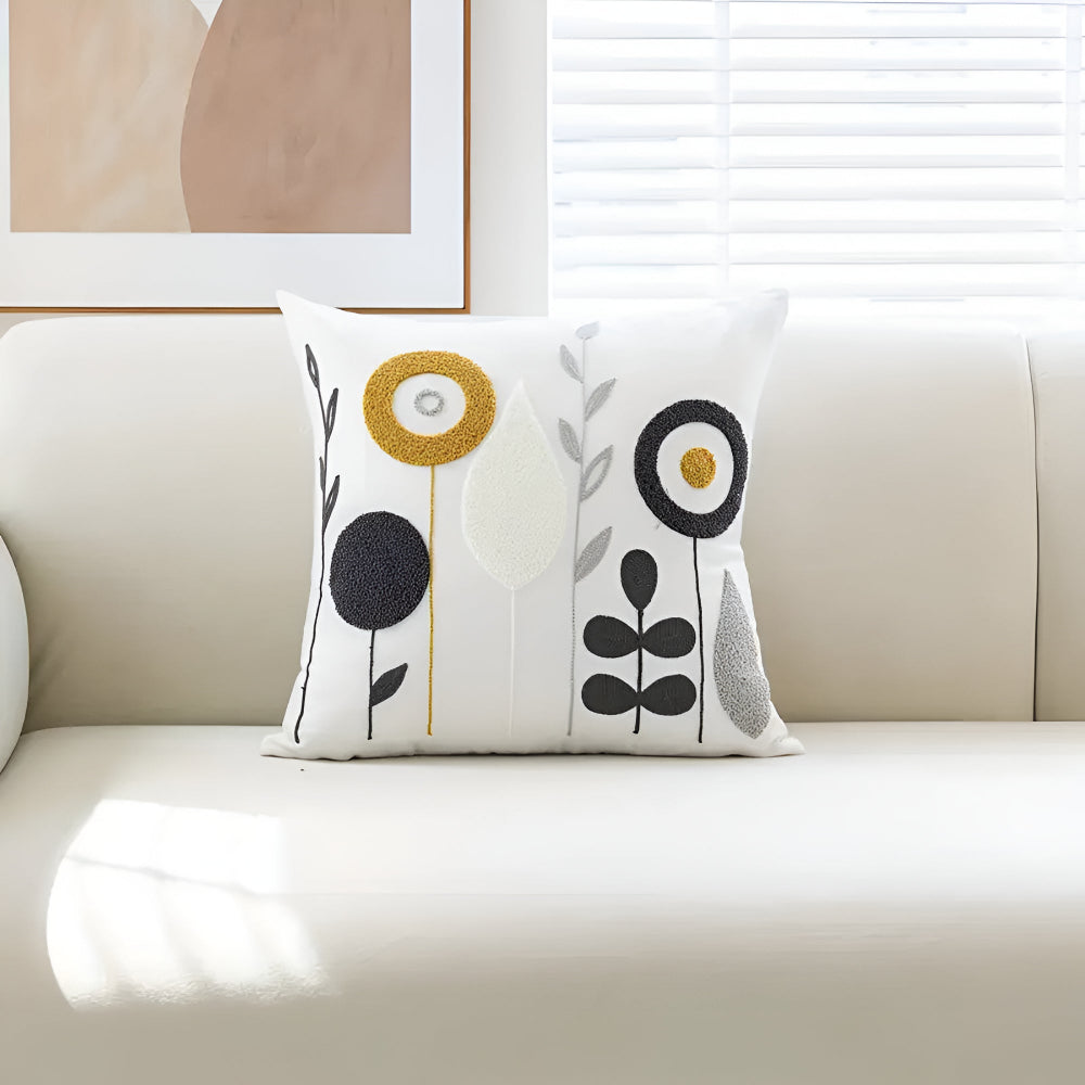 BowLift | Floral Essence Embroidered Cushion Cover