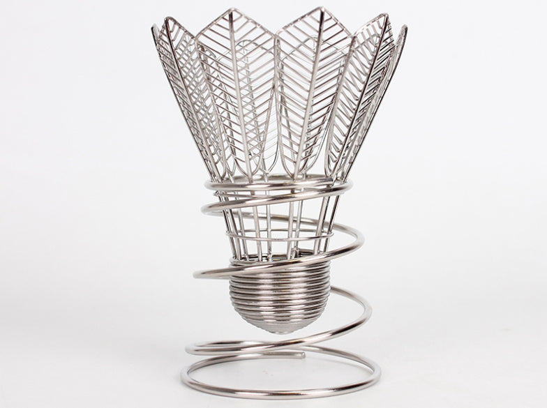 BowLift | Creative Stainless Steel Badminton Shaped Pen Holder, for Home, Office and Gifts