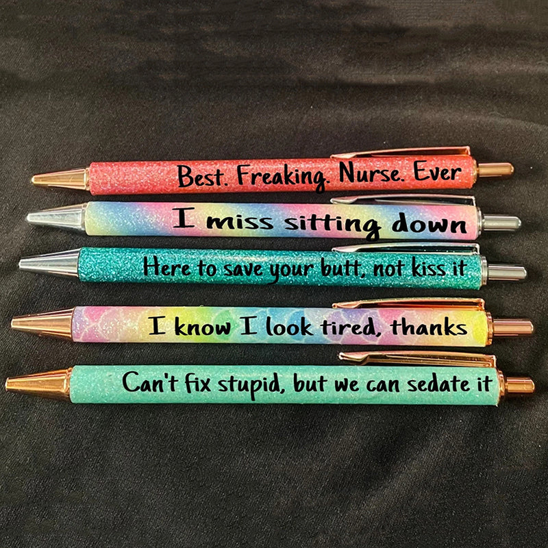 BowLift | Funny Nurse Ballpoint Pen Set (Set of 5)