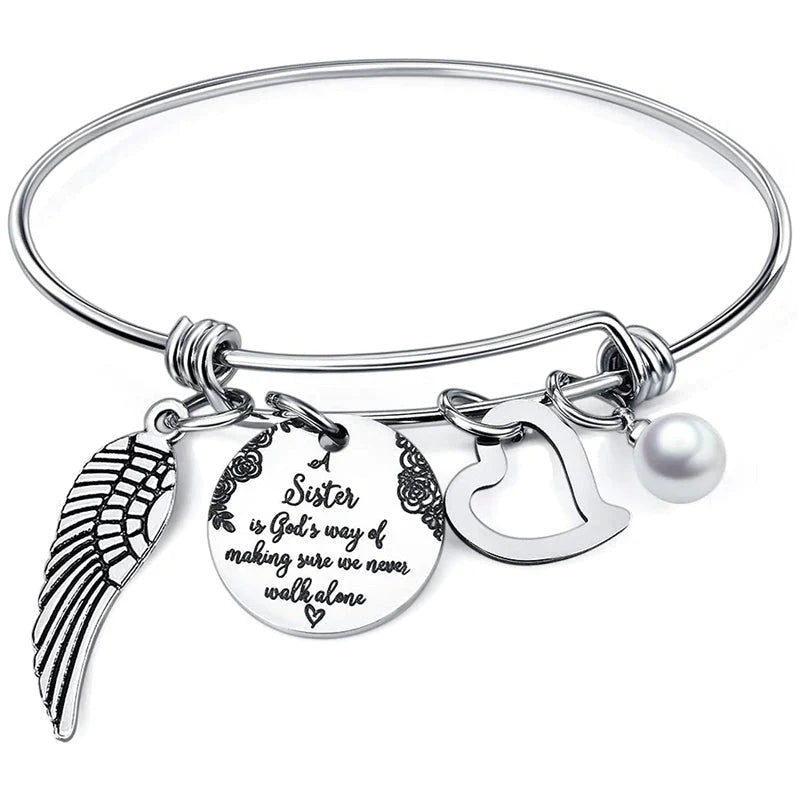 BowLift | A "Sister is God's Way Of Making Sure We Never Walk Alone" Bangle