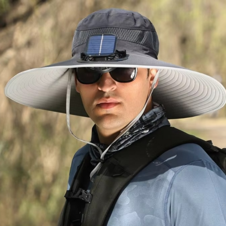 BowLift | Ultimate Outdoor Sun Hat with Rechargeable LED and Wide Brim