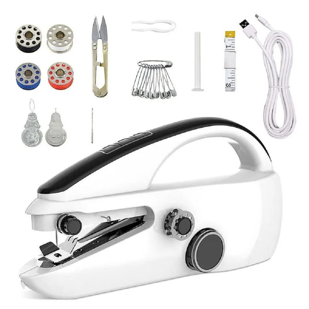 BowLift | Handheld Mini Sewing Machine for Crafting & Mending - Portable Stitching Tool for Quick Repairs and DIY Projects