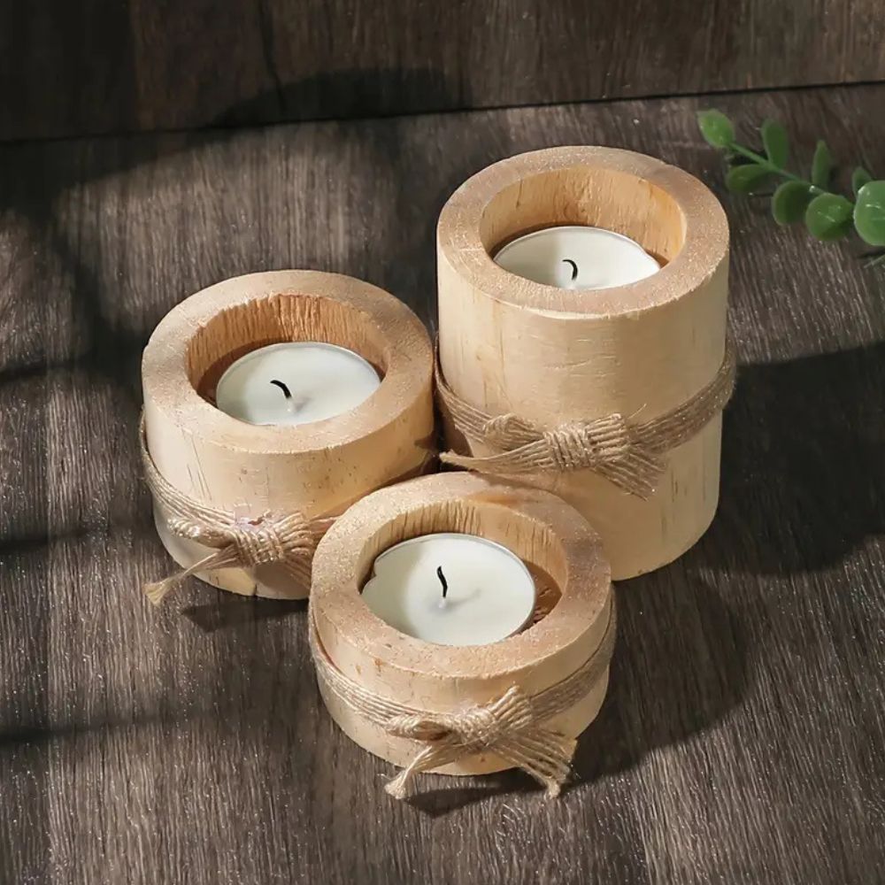 BowLift | Bamboo Essence Candle Holders | 3 sets