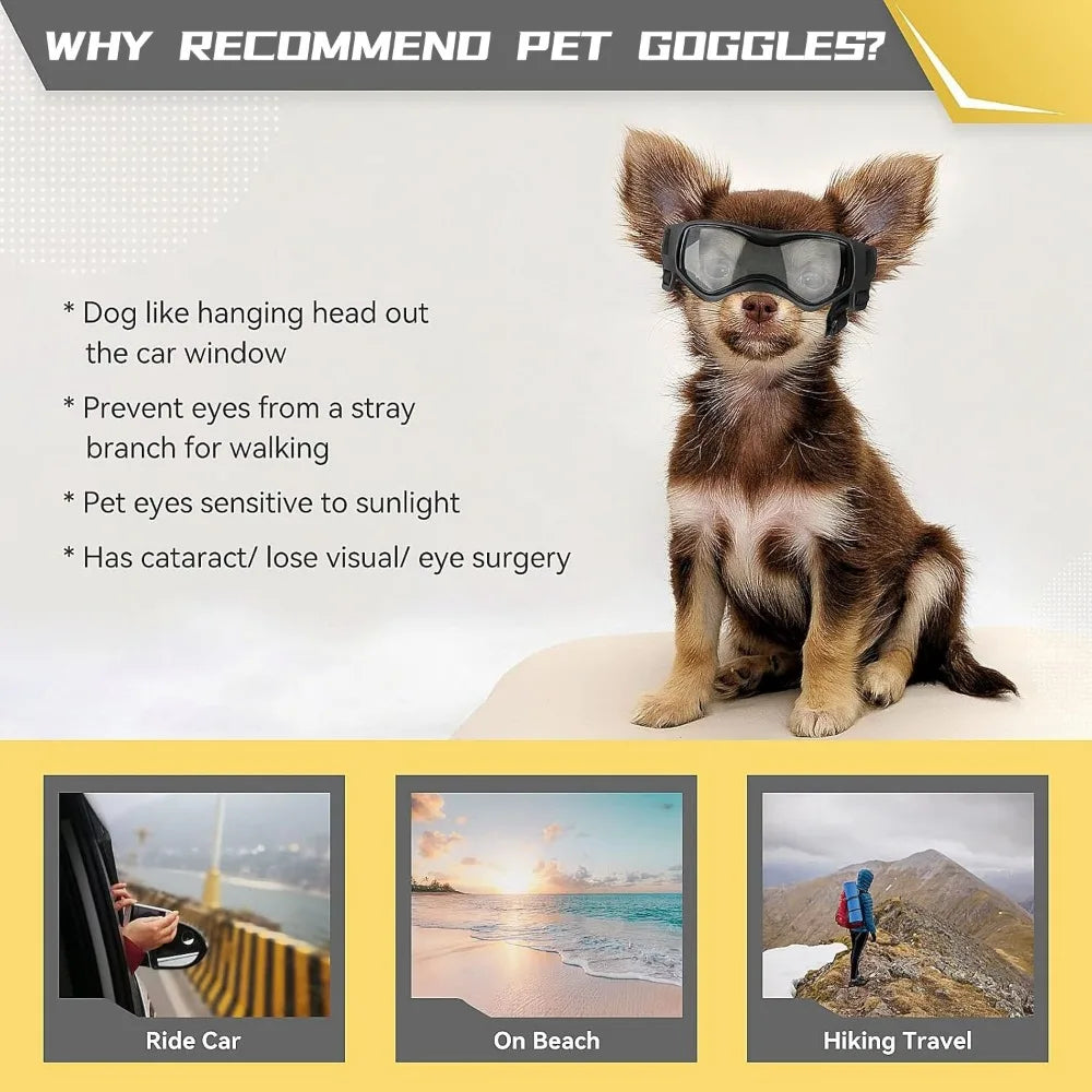 BowLift | Adjustable Dog Goggles for Small and Medium Breeds