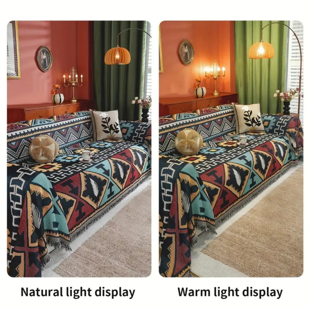 BowLift | Aztec Geometric Pattern Sofa Cover