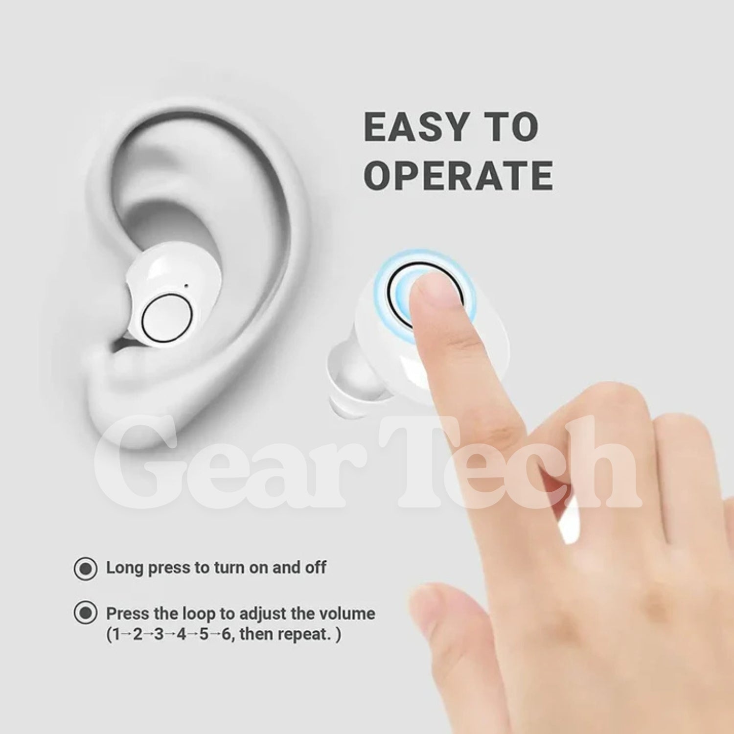 BowLift | Bluetooth Hearing Aids – Rechargeable In-Ear Digital Hearing Aid with App Control | Discreet, Lightweight & Budget-Friendly for Adults & Seniors