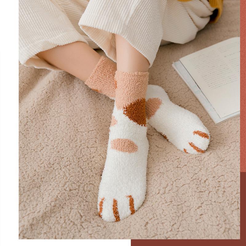 BowLift | Thick Warm Sweet Cat Paw Floor Socks