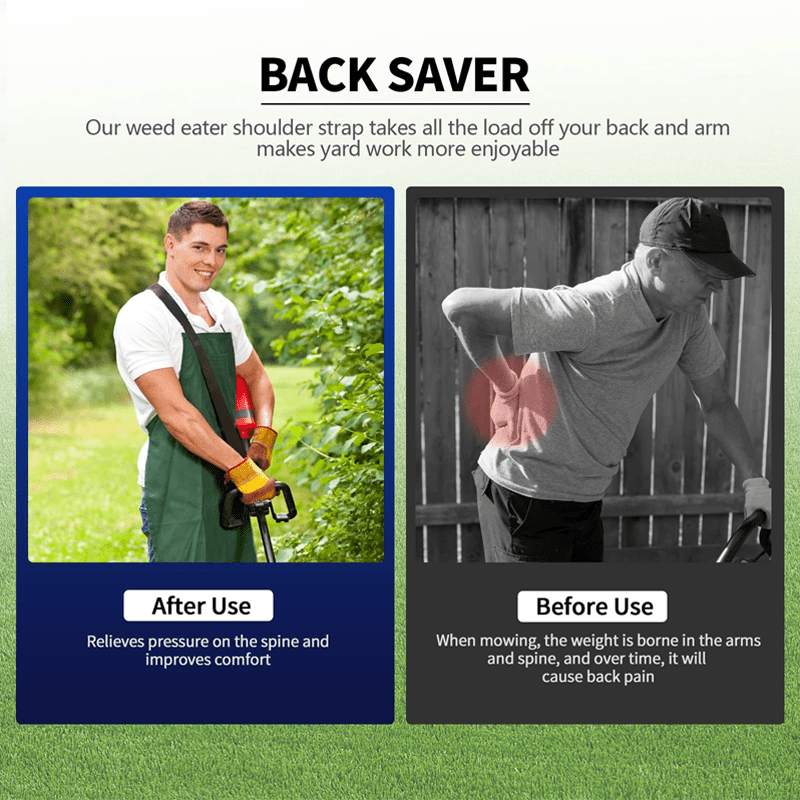 BowLift | Ergonomic Weed Killer Handle Extension Brush Cutter Trimmer Handle