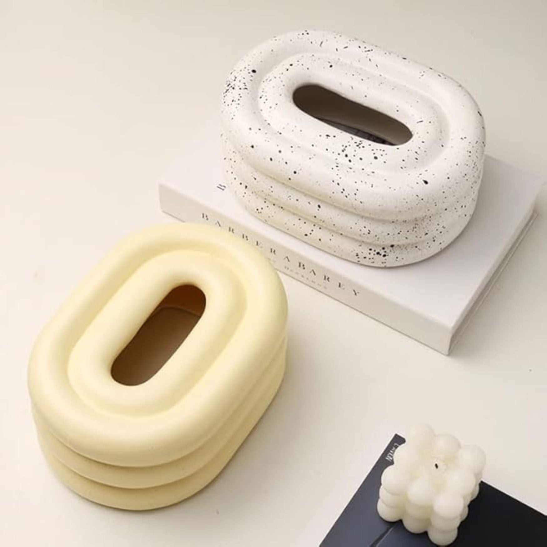 BowLift | Lustre Ceramic Tissue Holder