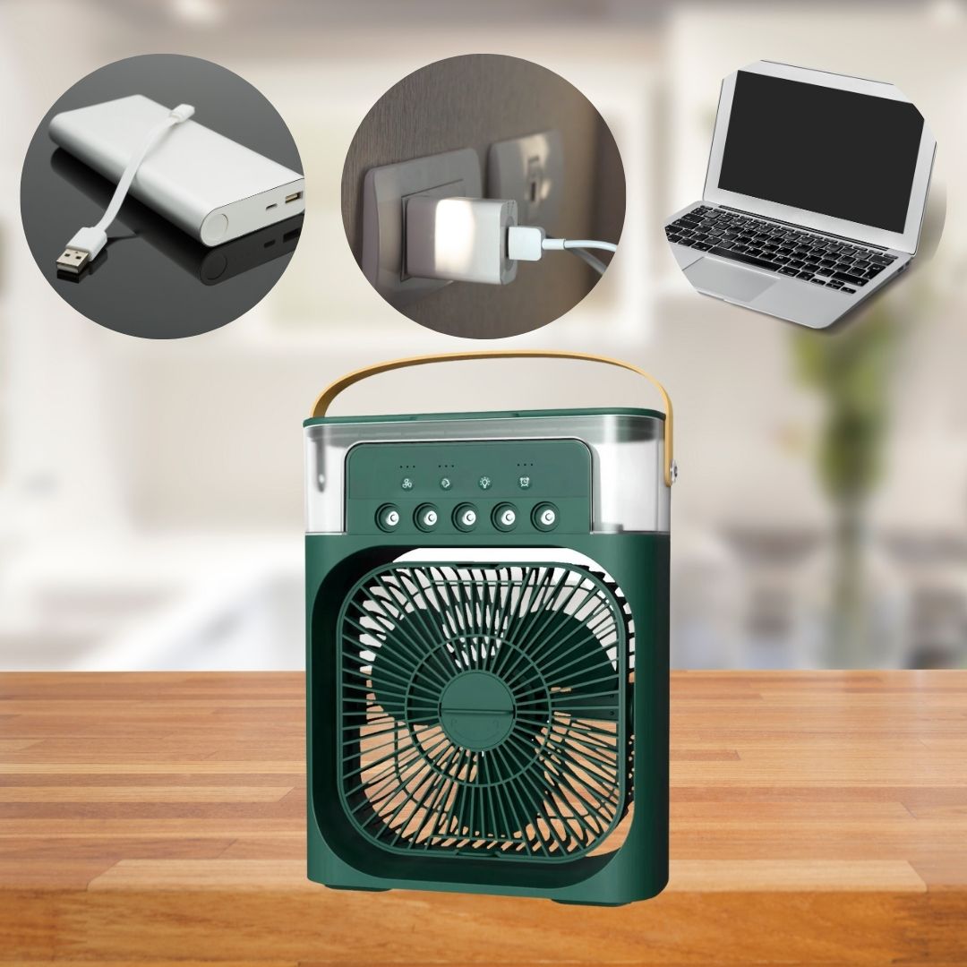 BowLift | 3-in-1 Air Cooler Humidifier | Portable, Adjustable Fan Speeds & Ideal for Bedrooms, Offices & Small Spaces