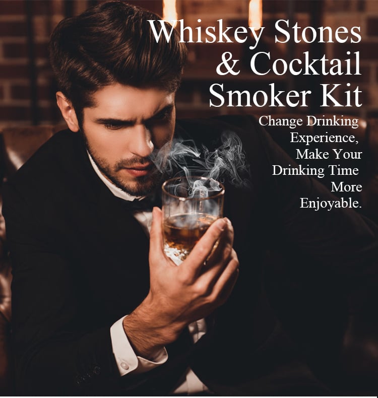 BowLift | Cocktail Smoker with 8 flavors -Bourbon Whiskey Gifts for Men