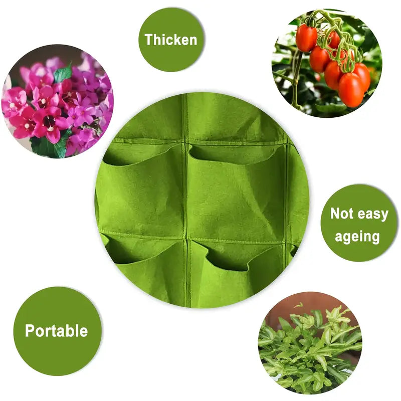 BowLift | Felt Plant Bag for Vertical Wall Mounting – Three-dimensional, Non-woven Plant Bag