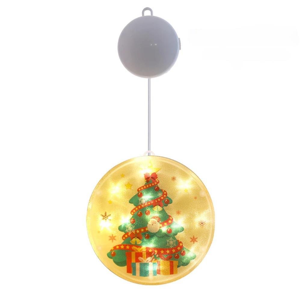 BowLift | Christmas Tree LED Window Lights – 3D Battery-Powered Fairy Glow with Easy Hang & Double-Sided Tape