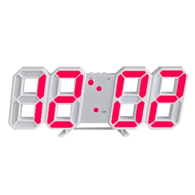 BowLift | Digital 3D LED Wall Clock – Modern Design with Dimming Function and Optimal Visibility