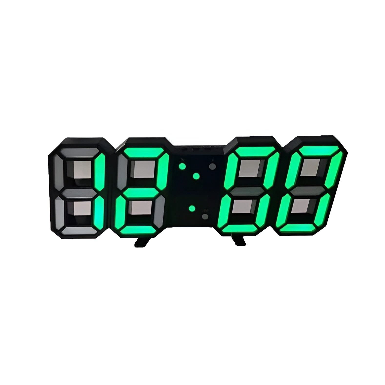 BowLift | PixelTime Clock – Modern 3D LED Digital Wall Clock with Temperature, Date & Alarm