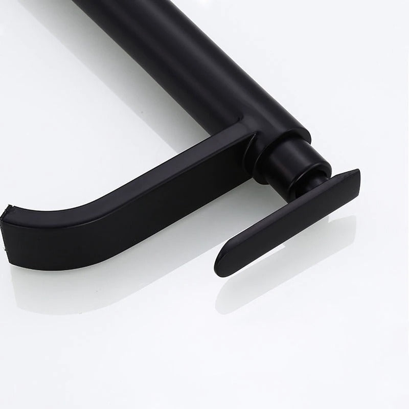 BowLift | Matte black cold water single faucets for sink installation