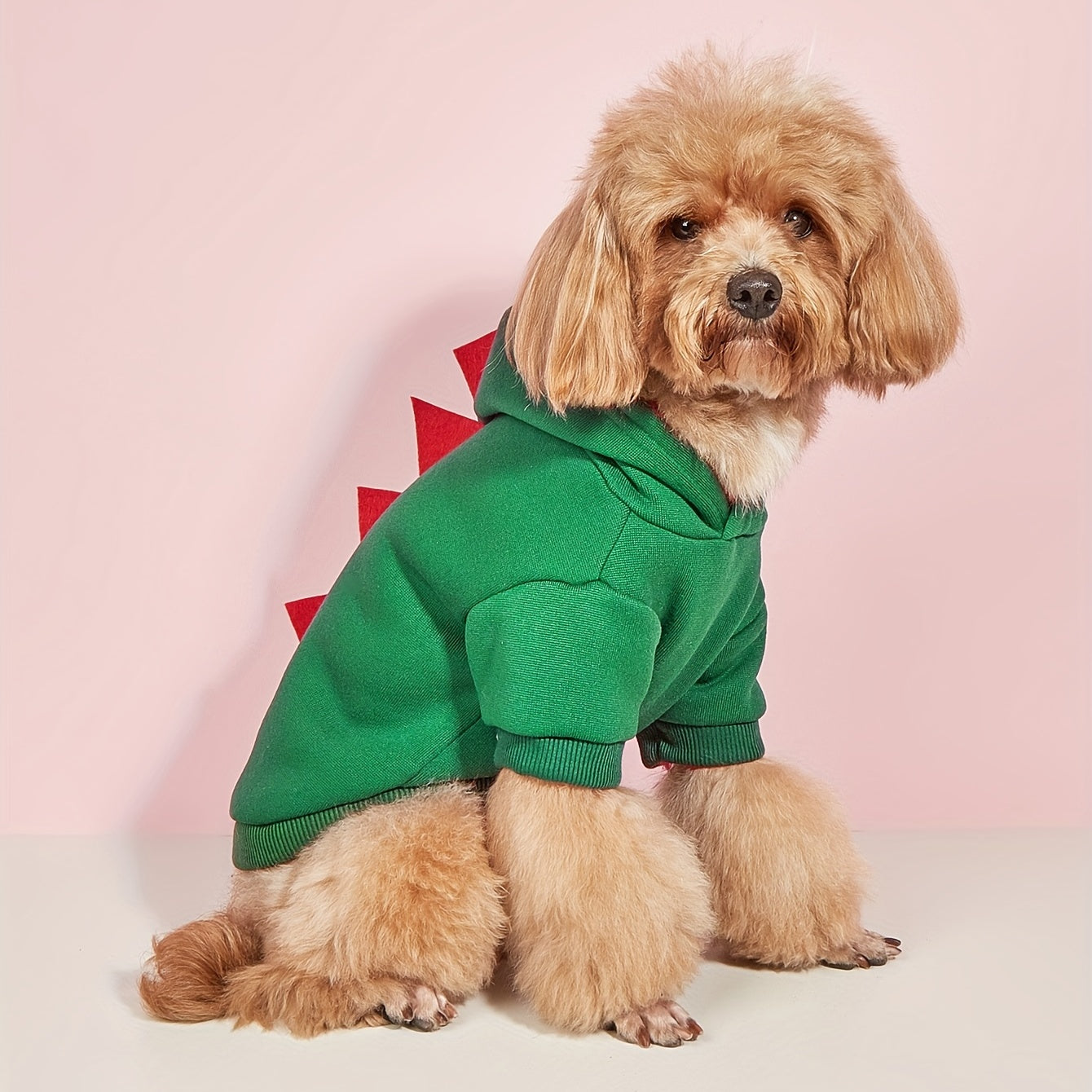 BowLift | Dog Halloween Costume Fleece Dinosaur Hoodie | Pet Outfit Warm