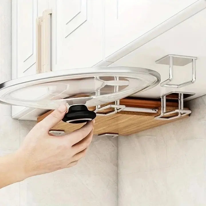 BowLift | 4 pieces | Stainless steel wall holder – Self-adhesive and space-saving