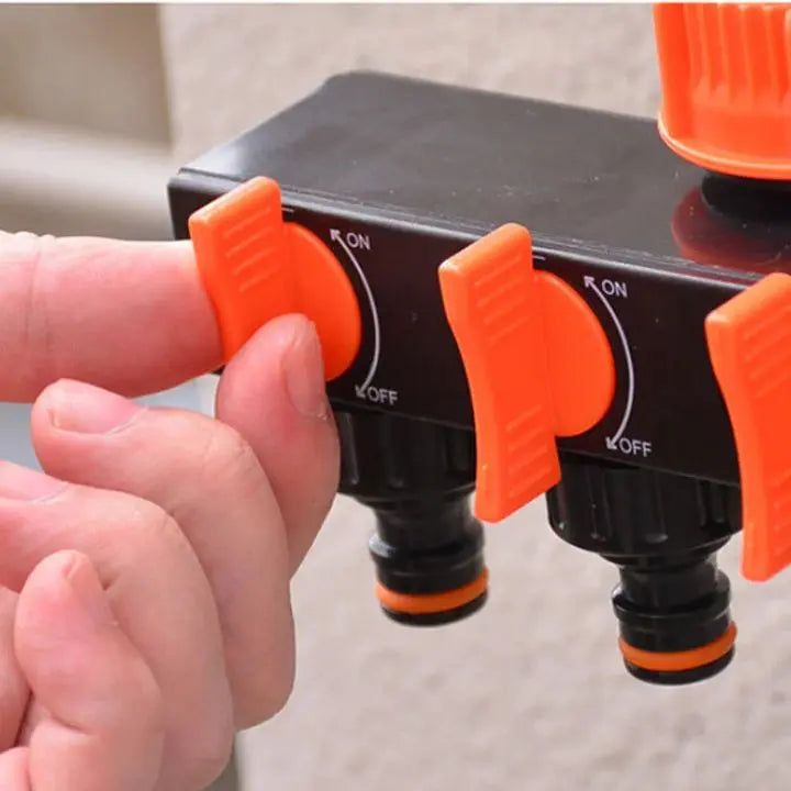 BowLift | 4-Way Garden Hose Connector – Efficient Watering for Your Garden