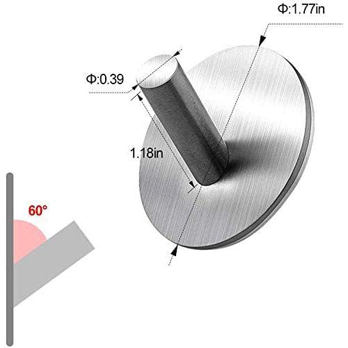 BowLift | 4-Pack: Heavy Duty Durable 304 Stainless Steel Wall Hooks