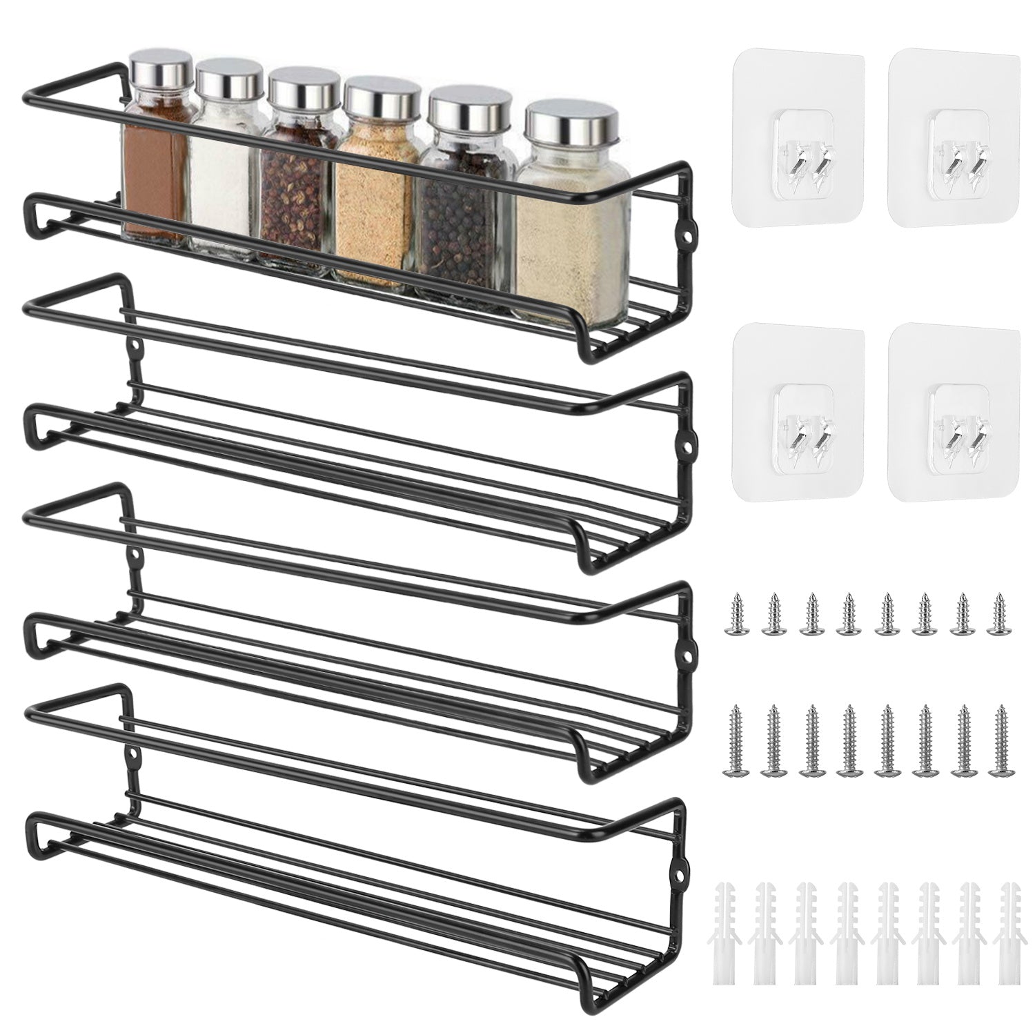 BowLift | 4-piece: Wall-mounted spice racks