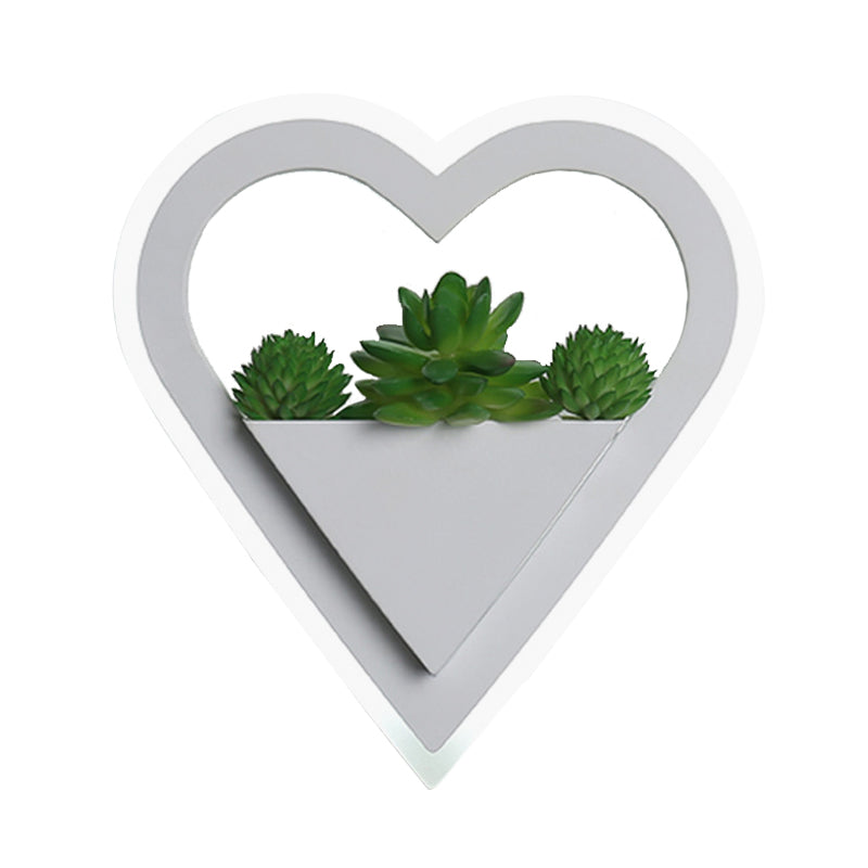 BowLift | Acrylic White Wall Lamp Round/Rectangular/Diamond LED Industrial Plant Wall Lighting Fixture in Warm/White Light