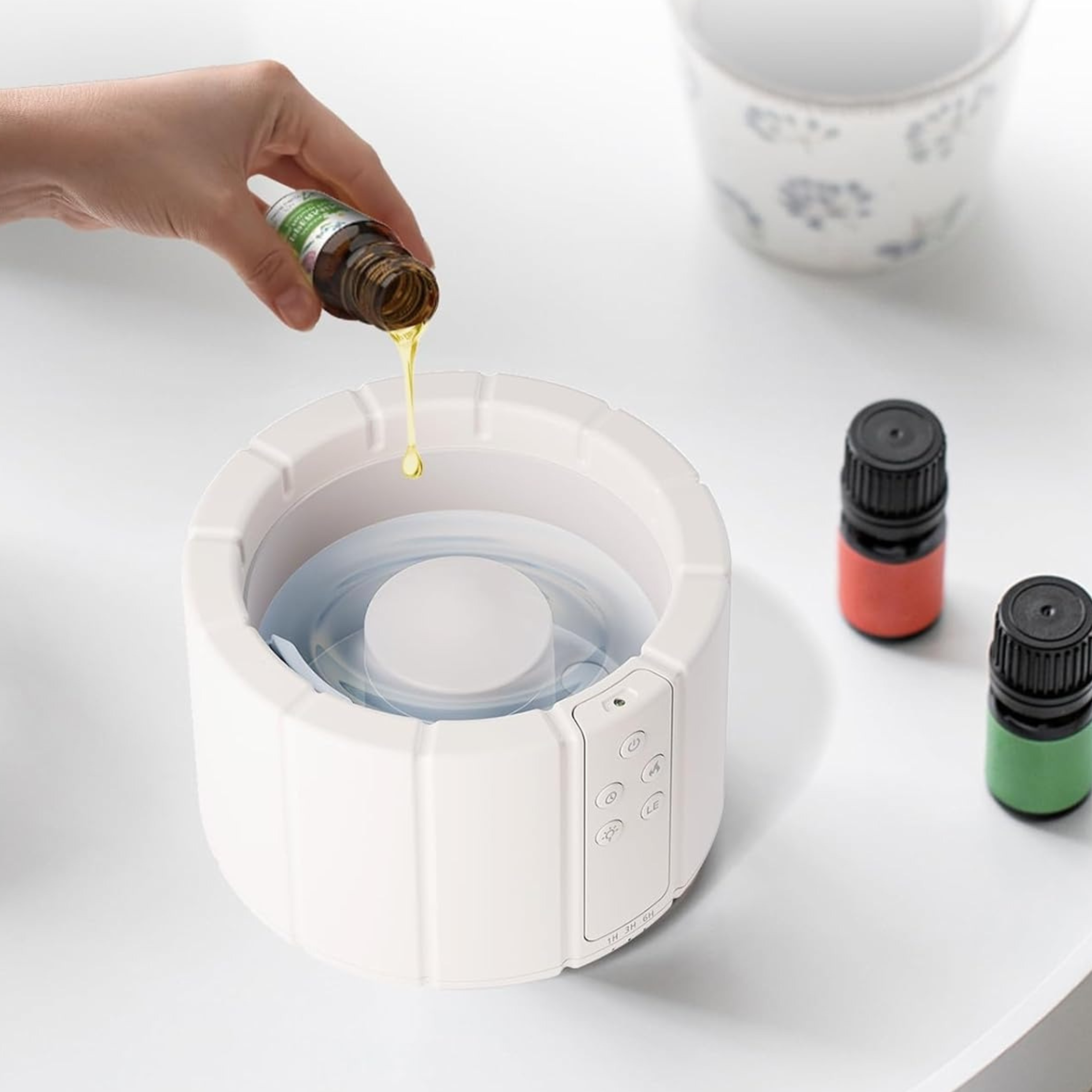 BowLift | AuroMist Ultrasonic Flame Humidifier | Cozy bonfire light humidifier with aromatherapy function