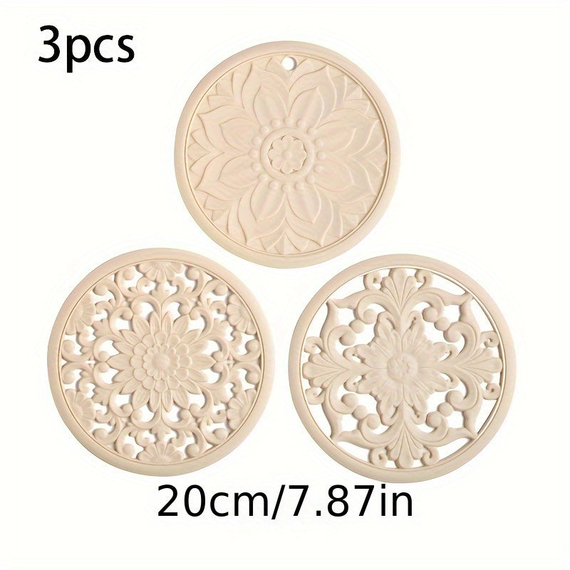 BowLift | Heat Resistant Silicone Trivet Mat Set