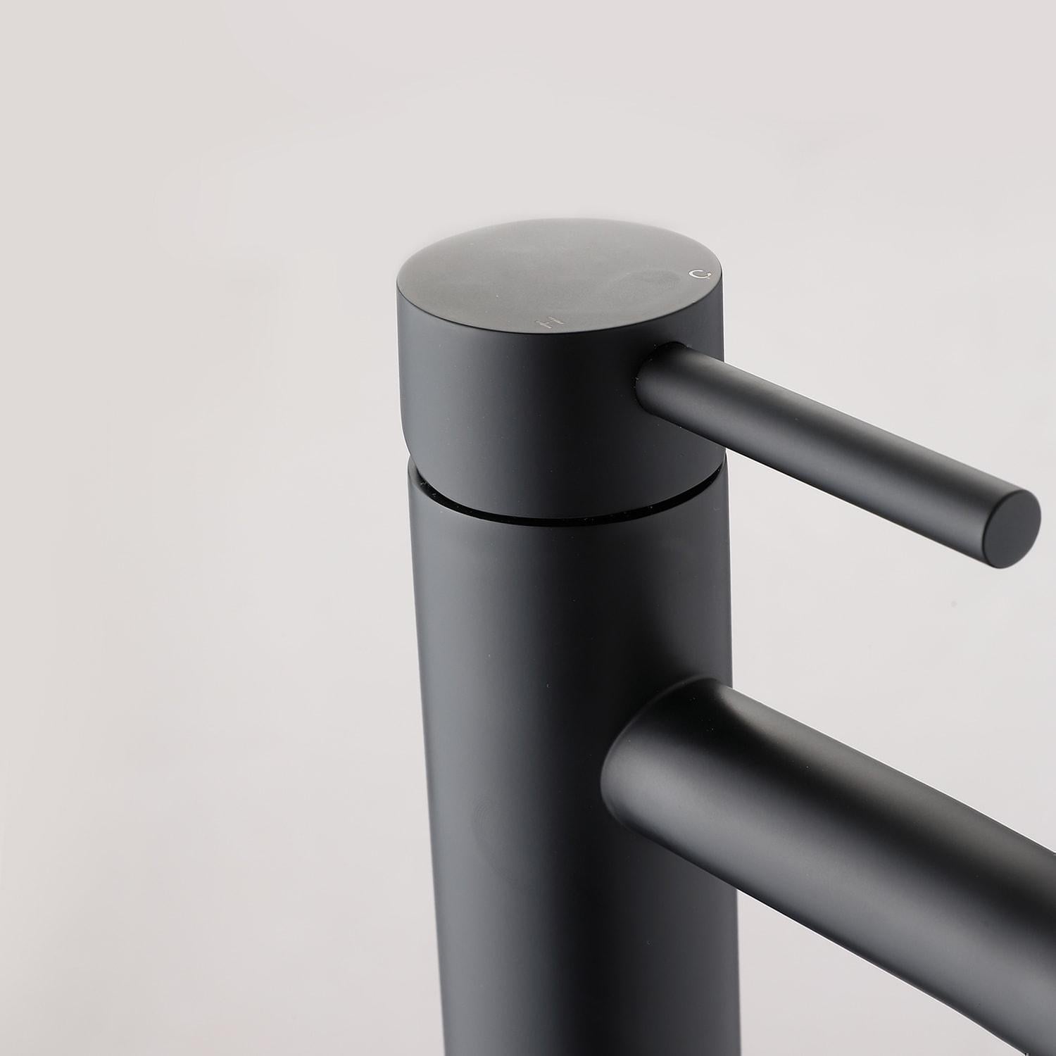 BowLift | Basin Tap Matte Black Single Lever Mixer