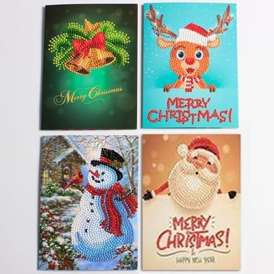 BowLift | 5D Diamond Painting Christmas Cards New Arrival (8 Pack)