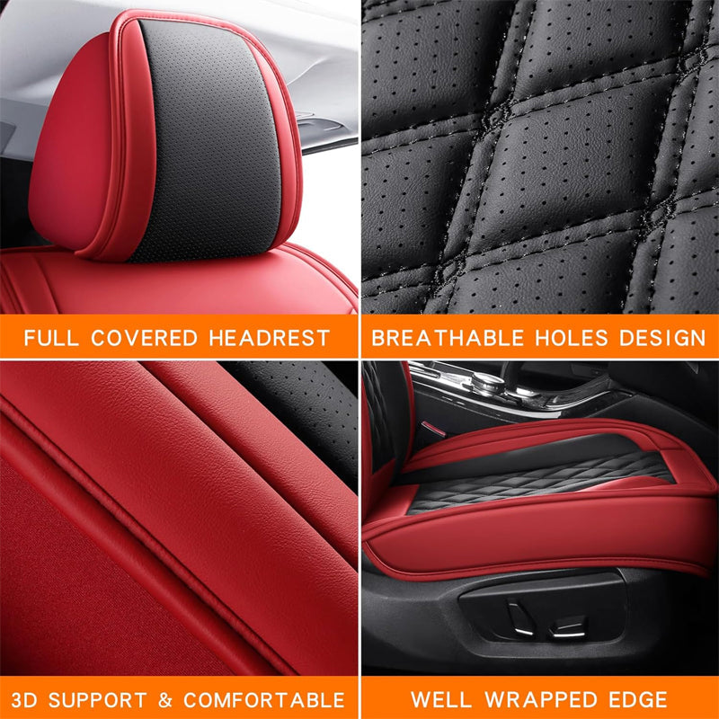 BowLift | Luxury Faux Leather Waterproof Seat Covers 5 Seat Universal Seat Covers Car Seat Covers Full Set