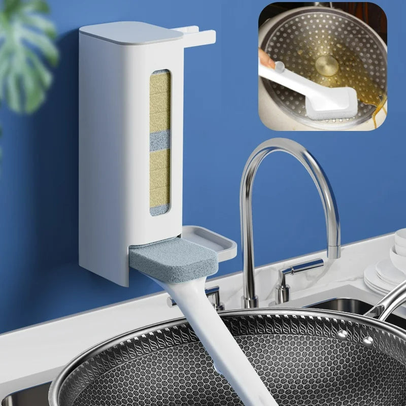 BowLift | Long Handle Disposable Kitchen Cleaning Brush Kit