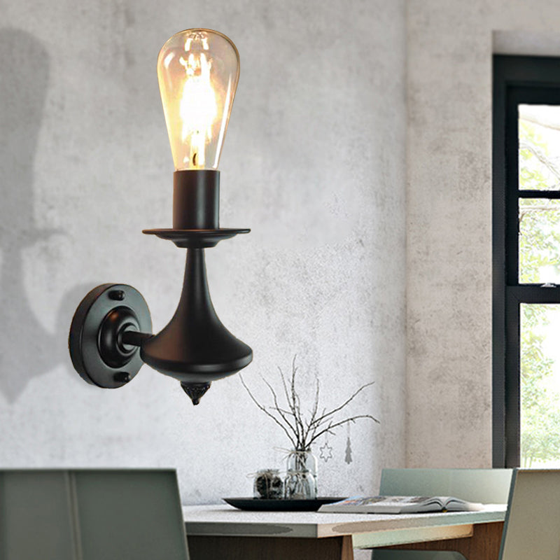 BowLift | Metal Exposed Bulb Wall Lighting Industrial 1/2 Light Dining Room Wall Lamp Fixture