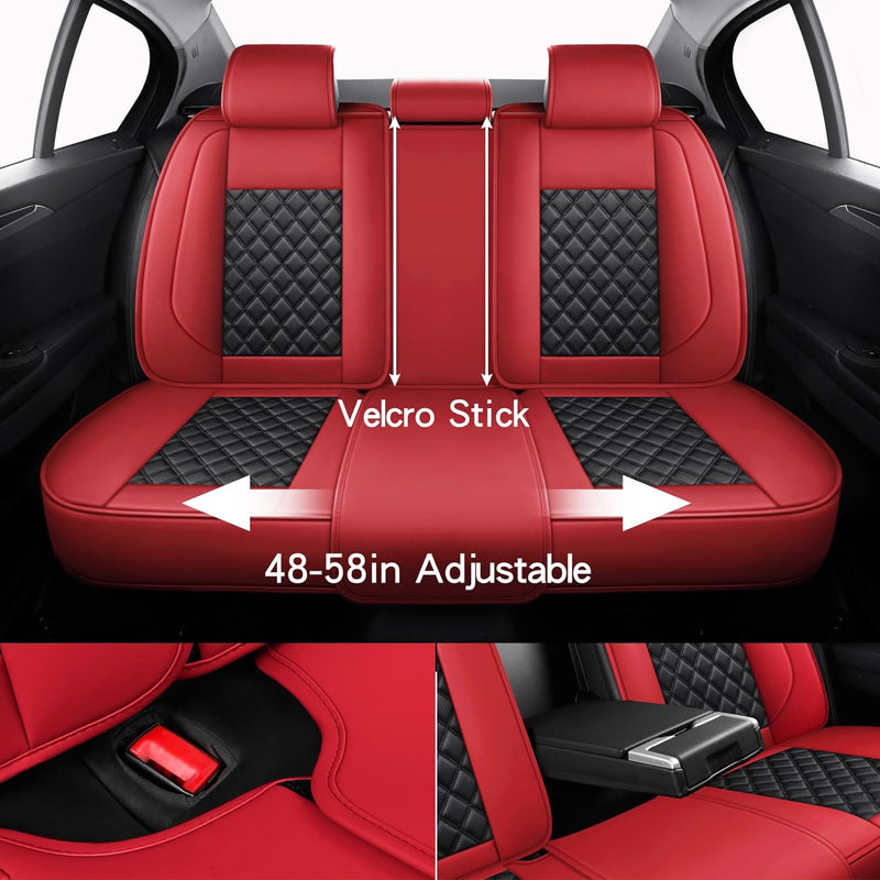 BowLift | Luxury Faux Leather Waterproof Seat Covers 5 Seat Universal Seat Covers Car Seat Covers Full Set