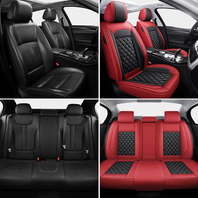BowLift | Luxury Faux Leather Waterproof Seat Covers 5 Seat Universal Seat Covers Car Seat Covers Full Set