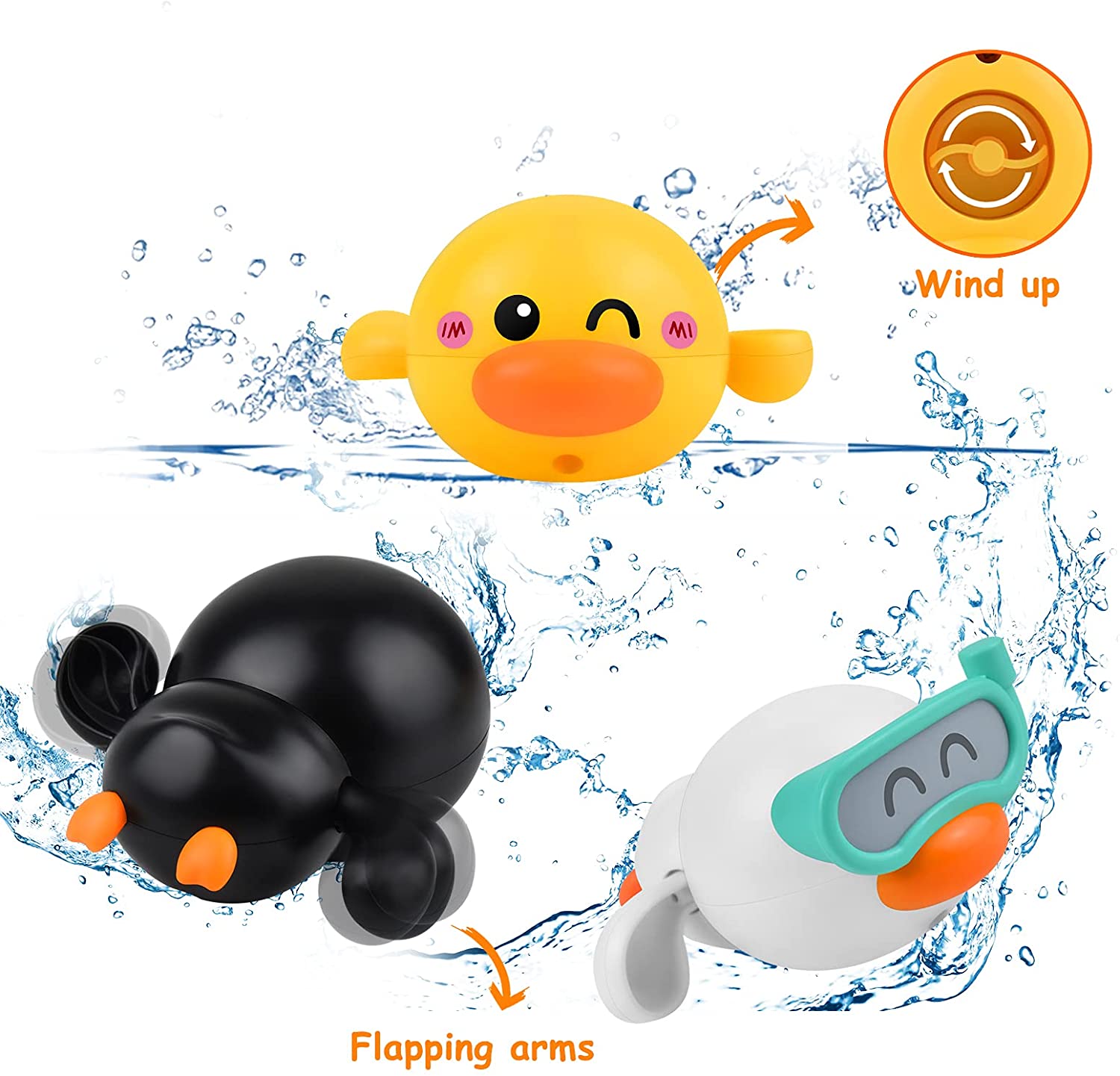 BowLift | Baby Bath Toys Floating Ducks (3 PCS)