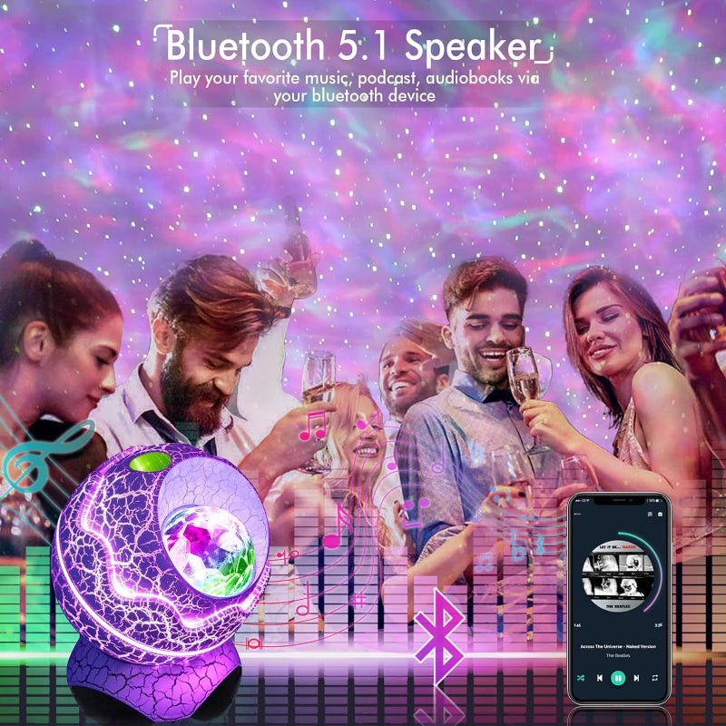 BowLift | 4 In 1 Star and Galaxy Projector with Bluetooth Speaker